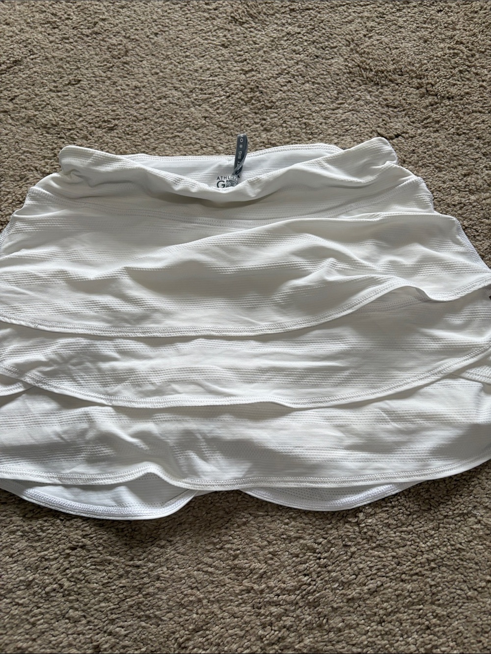 Athleta White Layered Skater Skirt